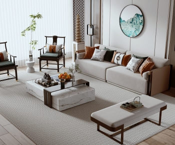 New Chinese Style Sofa Combination-ID:535962102
