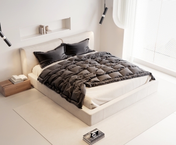 Modern Double Bed-ID:115541932