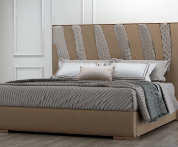 Modern Double Bed-ID:785875086