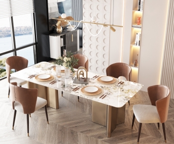 Modern Dining Table And Chairs-ID:311702017