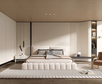 Modern Wabi-sabi Style Bedroom-ID:227994921