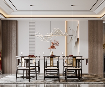 New Chinese Style Dining Room-ID:760626088