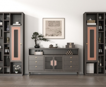 New Chinese Style Decorative Cabinet-ID:935256964