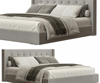 Modern Double Bed-ID:909854892