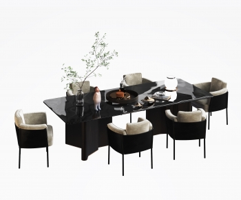 Modern Dining Table And Chairs-ID:730700972