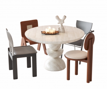 Modern Dining Table And Chairs-ID:591339117