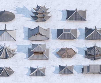 Chinese Style Ancient Architectural Buildings-ID:764090068