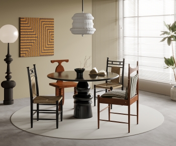 Modern Dining Table And Chairs-ID:624788052