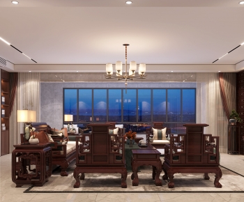 Chinese Style A Living Room-ID:308973075