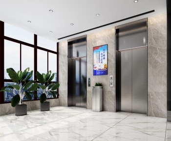 Modern Corridor/elevator Hall-ID:885509017
