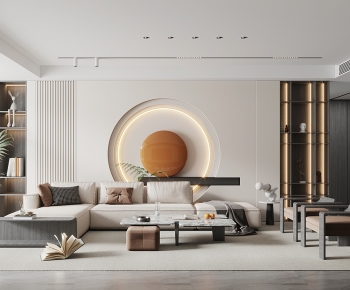 Modern A Living Room-ID:777734049