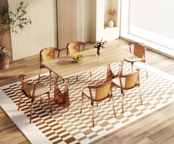 Modern Nordic Style Dining Table And Chairs-ID:847529899
