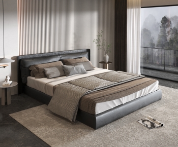 Modern Double Bed-ID:291670089