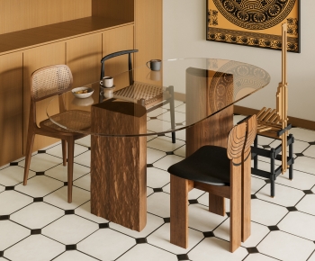 Modern Dining Table And Chairs-ID:818474054