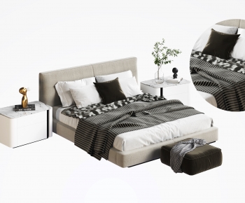 Modern Double Bed-ID:255568039