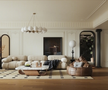 French Style A Living Room-ID:660340864