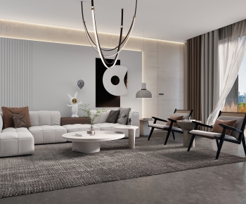 Wabi-sabi Style A Living Room-ID:757751949
