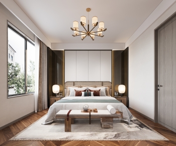 New Chinese Style Bedroom-ID:945590976
