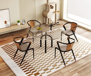 Modern Dining Table And Chairs-ID:407234915