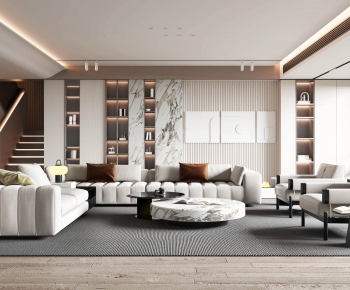 Modern A Living Room-ID:376040941