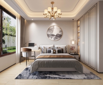 New Chinese Style Bedroom-ID:931586032