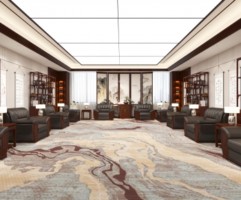 New Chinese Style Office Living Room-ID:769828081