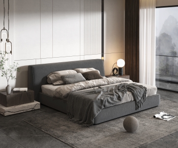 Modern Double Bed-ID:269756082