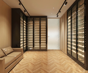 Modern Wine Cellar/Wine Tasting Room-ID:321523907