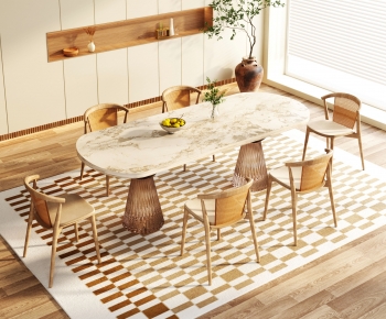 Nordic Style Dining Table And Chairs-ID:462618115