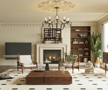 French Style A Living Room-ID:330908063