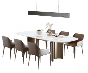 Modern Dining Table And Chairs-ID:966839083