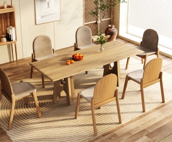 Nordic Style Dining Table And Chairs-ID:782380195