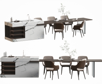 Modern Dining Table And Chairs-ID:310096982