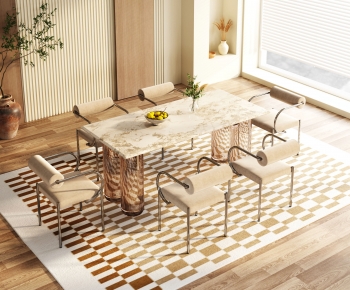 Nordic Style Dining Table And Chairs-ID:150413048