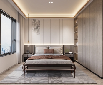 New Chinese Style Bedroom-ID:612734081