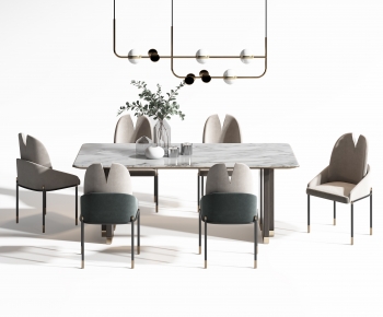 Modern Dining Table And Chairs-ID:352768941