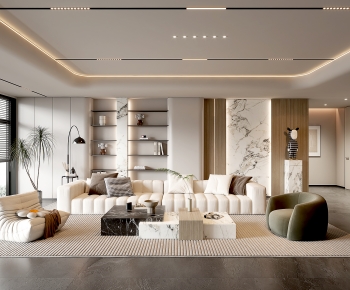 Modern A Living Room-ID:599634899