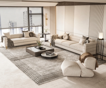 Modern A Living Room-ID:641901976