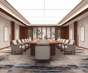 New Chinese Style Meeting Room-ID:144619926