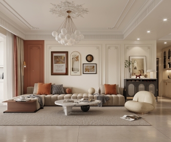 French Style A Living Room-ID:841269514