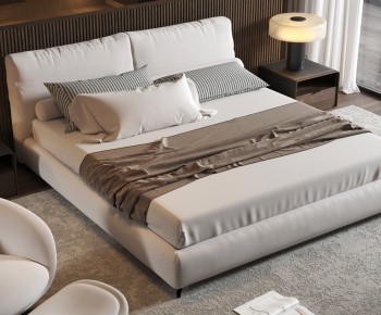 Modern Double Bed-ID:546377902