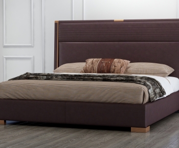 Modern Double Bed-ID:987951049