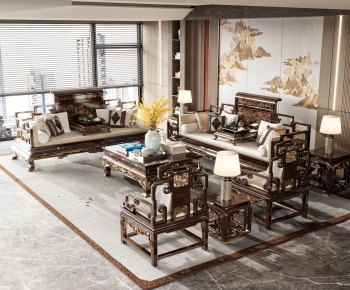 Chinese Style A Living Room-ID:427160029