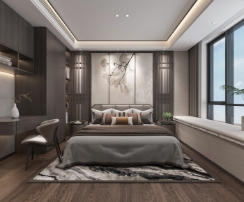 New Chinese Style Bedroom-ID:101669076