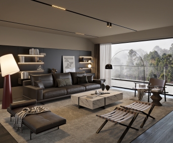 Modern A Living Room-ID:740206008