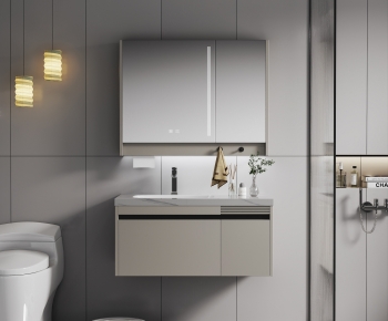 Modern Bathroom Cabinet-ID:503238928