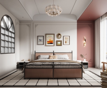 French Style Retro Style Bedroom-ID:710500002