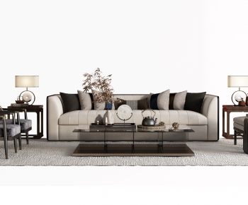 New Chinese Style Sofa Combination-ID:748500114