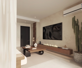 Wabi-sabi Style A Living Room-ID:855410171