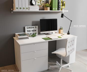 Modern Computer Desk And Chair-ID:919672013
